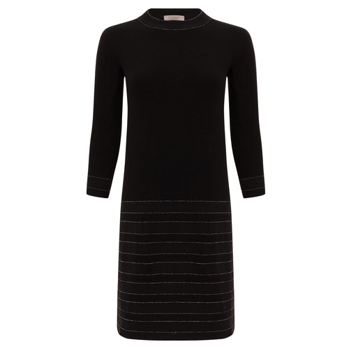 D. Exterior Knit Dress - Black Timeless Martha's Vineyard 