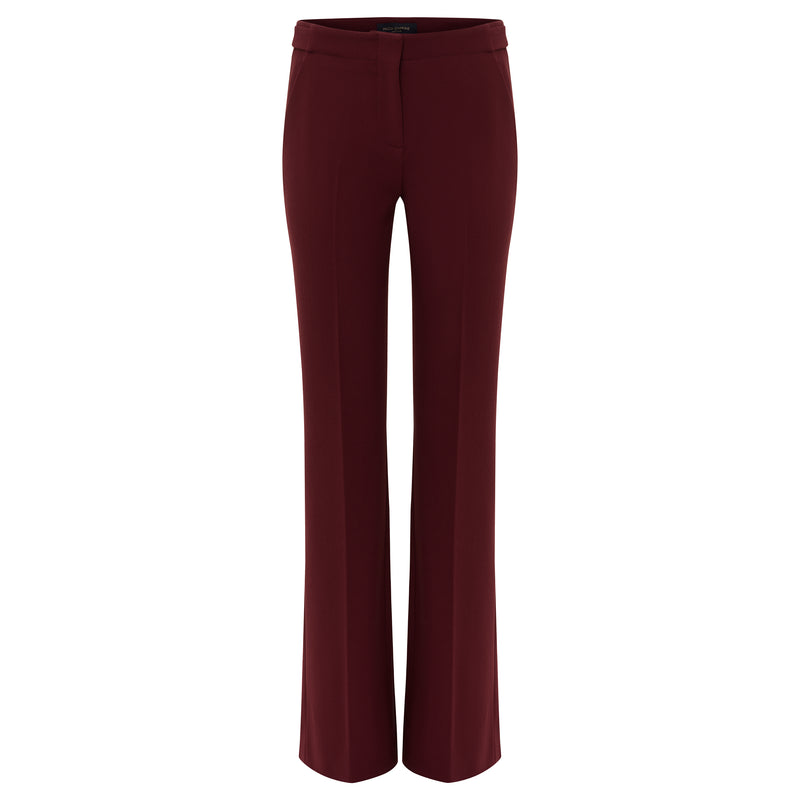 Piazza Sampione Wide Leg Pant - Burgundy - Timeless Martha's Vineyard