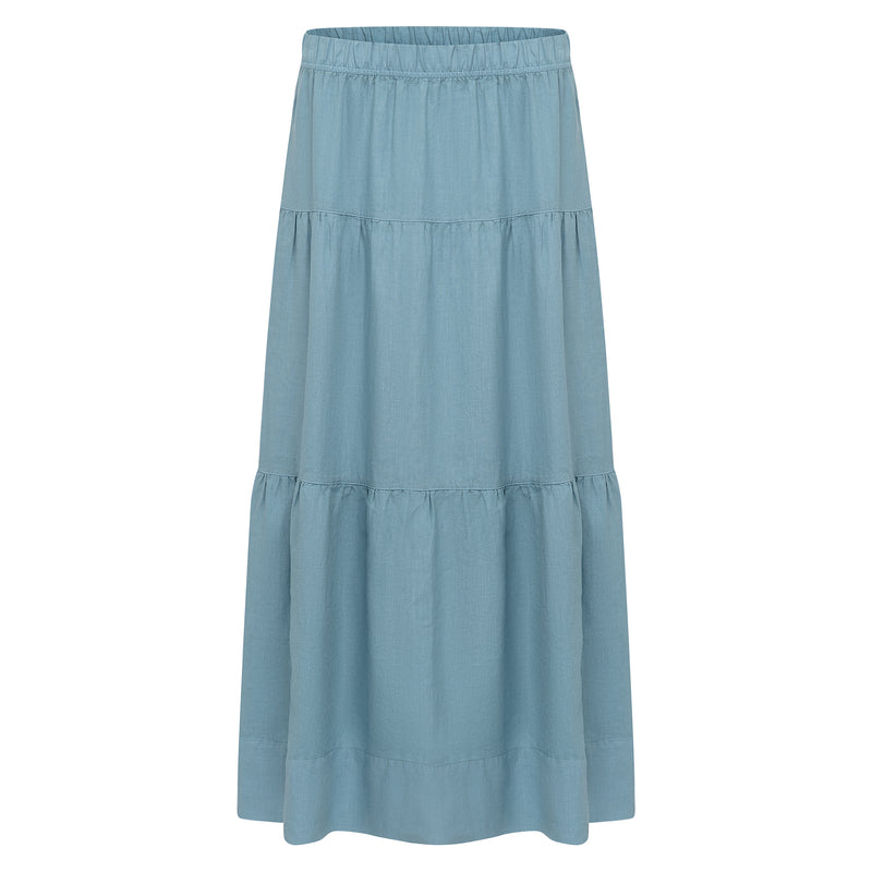 Rosso35 Tired Linen Skirt Timeless Martha's Vineyard