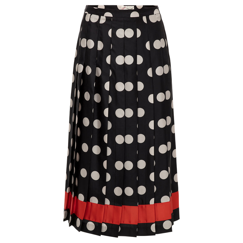 Maison Common Black Ivory Polka Dot Skirt Timeless Martha's Vineyard