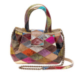 Coralie Paris Mohna Python Patchwork Crossbody Timeless Martha's Vineyard