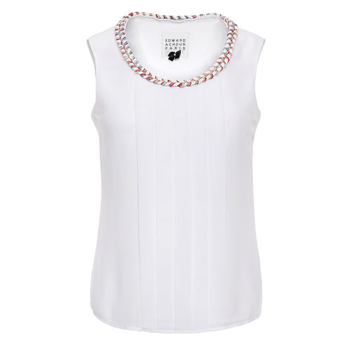 Edward Achour Pleated Tank Timeless Martha's Vineyard 