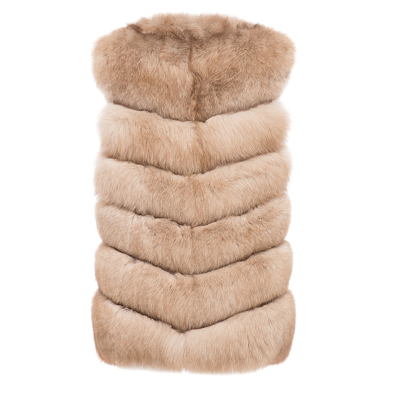 Suprema Fox Fur Gilet Timeless Martha's Vineyard