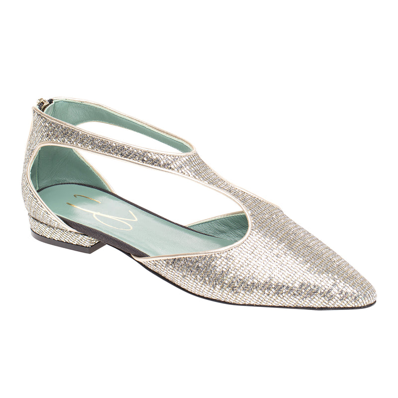 Paola D'arcano Glitter Ballet Flat Timeless Marthas Vineyard