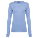 Moray Broughton Crew Neck - Chambray Blue Timeless Martha's Vineyard