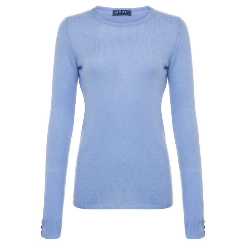 Moray Broughton Crew Neck - Chambray Blue Timeless Martha's Vineyard