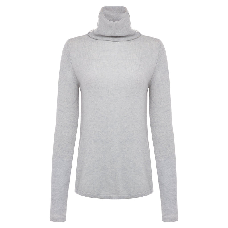 Moray Flodden Roll Neck - Silver Grey Timeless Martha's Vineyard