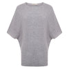 Kash Poncho with Fur Collar - Light Grey Timeless Martha's Vineyard