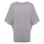 Kash Poncho with Fur Collar - Light Grey Timeless Martha's Vineyard