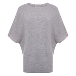 Kash Poncho with Fur Collar - Light Grey Timeless Martha's Vineyard