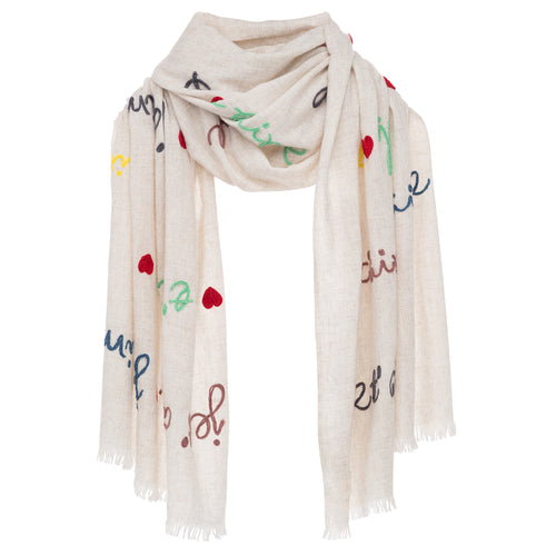 Je t'aime Scarf - Multicolor - Timeless Martha's Vineyard