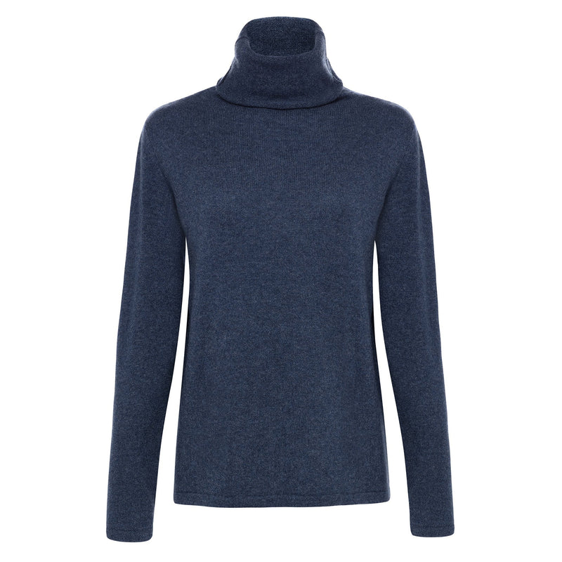 Moray Flodden Roll Neck - Denim Timeless Martha's Vineyard