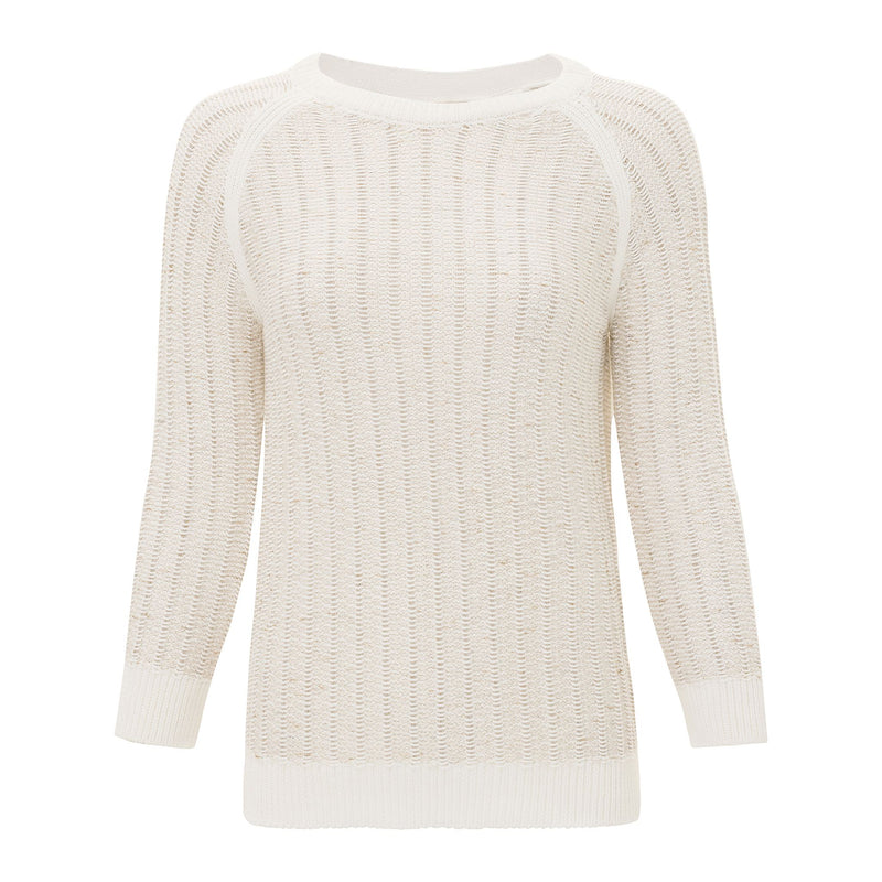 Sweater with Metallic Thread