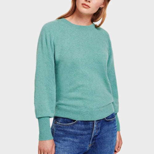 White + Warren Blouson Sleeve Crewneck Timeless Martha's Vineyard