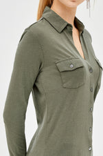 Majestic Filatures Cotton Cashmere Button Down Shirt Timeless Martha's Vineyard 