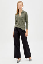 Majestic Filatures Cotton Cashmere Button Down Shirt Timeless Martha's Vineyard