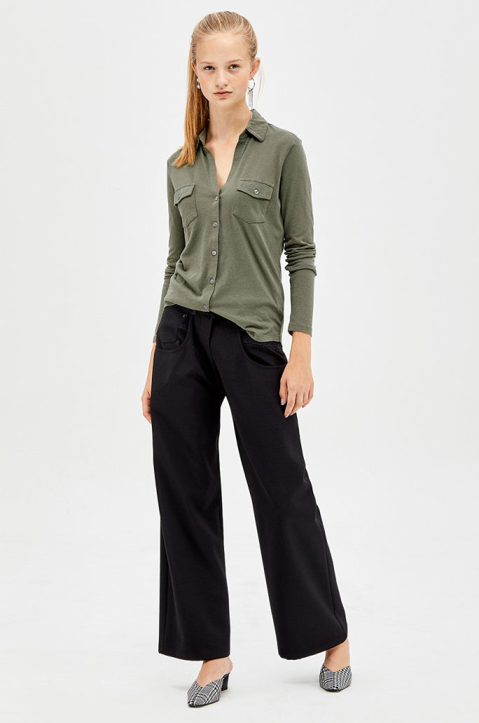Majestic Filatures Cotton Cashmere Button Down Shirt Timeless Martha's Vineyard